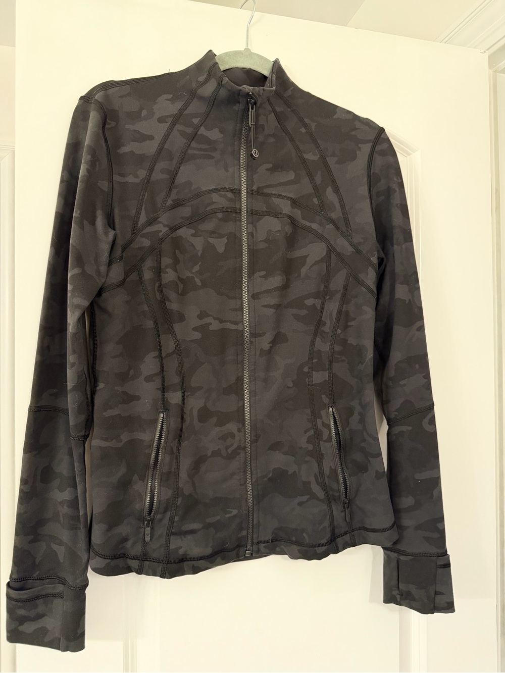 lululemon athletica Black Camo Full-Zip Jacket